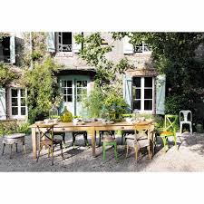Table De Salle A Manger En Bois L 300 Cm Pagnol Maisons Du Monde Maison De Campagne Salon De Jardin Exterieur Idees De Patio