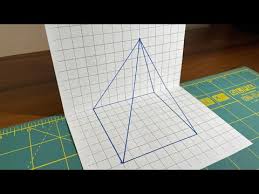 Mar 18, 2019 · draw a 3d pyramid in perspective 01. How To Draw A Pyramid Illusion On Graph Paper Easy 3d Drawing Trick Art Draw It