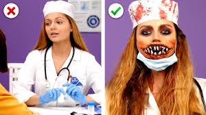 Halloween wird auch in deutschland von jahr zu jahr beliebter. Ideen Fur Halloween Gruselige Make Up Und Kostum Youtube