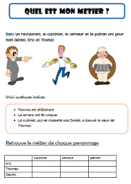 Ce2 Quel Est Mon Metier Exercices Logique Exercice Cm2 Probleme De Logique