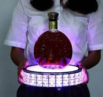 Crystal LED Wine Bottle Display Stand LED Illuminated Bottle Holder for  Wine Champagne Bottle Glorifier Presenter Decor - AliExpress 39
