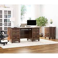 Shop our file cabinet desk selection from the world's finest dealers on 1stdibs. Klagetoh Rustic Solid Wood 6 Drawer Desk With File Cabinet
