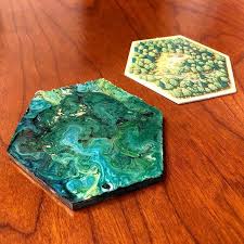 Continuing Our Settlers Of Catan Epoxy Resin Tile Tests This Was One Of Our Earlier Tests For The Forest Wood Tile Not Qui Catan Settlers Of Catan Wood Tile