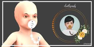 Rhsims Cutie Pacifier With Clip Rebekhanasims On Patreon Sims 4 Toddler Sims Baby Toddler Cc Sims 4