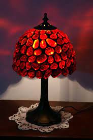 red stained glass lamp tiffany lamp made to order tiffany lamps stained glass lamps glass lamp