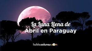 Posición de la luna en el cielo del 21/06/2021. Luna Llena De Abril De 2021 En Paraguay