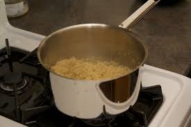 Quinoa must be cooked in a pot that has a fitted lid. Quinoa Salad Cooking Up The Quinoa Skevbo Flickr