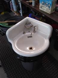 antique cast iron corner sink for sale