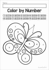 Color By Number Spring Color Color By Numbers Toddler Painting