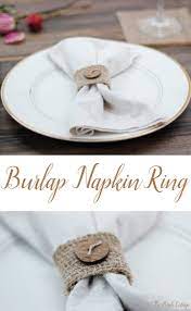 I recently made a red burlap table runner and had some burlap left over, so i used my scraps to make matching napkin rings that double as place cards for a pretty christmas table setting. How To Make A Burlap Napkin Ring From Burlap Ribbon