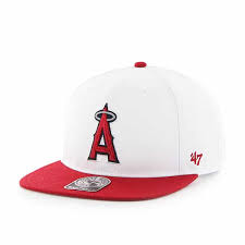 los angeles angels sure shot two tone captain white 47 brand adjustable hat