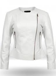 New Stylish Celebrity White Leather Jacket For Women Ladies Leather Jacket White Leather Jacket Leather Jackets Women Jackets For Women