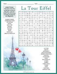 Alibaba.com offers 1,106 eiffel tower puzzle products. Eiffel Tower Word Search Puzzle Worksheet Activity By Puzzles To Print