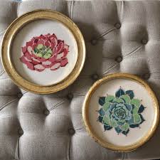 Creating a custom shadow box of your own is the perfect way to decorate this summer. Fo Succulent Set Free Patterns From Dmc Frames From Target Crossstitch