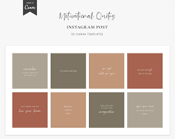 Instagram Quotes Instagram Canva Template Instagram Post Etsy In 2021 Earthy Color Palette Pantone Colour Palettes Brand Color Palette
