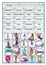 Fitness Worksheet For Kids Physical Fitness Program Fitness Words Physical Fitness