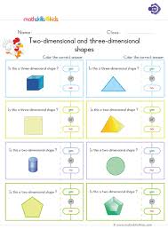 Two Dimensional And Three Dimensional Shapes Three Dimensional Shapes Shapes Worksheets 3d Shapes Worksheets