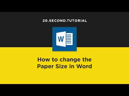 But in macos, you can create custom paper sizes: Change The Paper Size In Word Microsoft Word Tutorial 20 Youtube