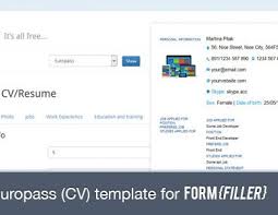 (openoffice is availabe as a free download: Europass Cv Template For Formfiller Free Download