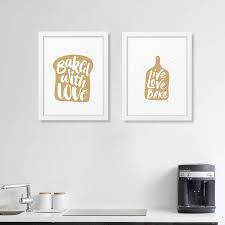 A piece of art can be an essential ingredient in the recipe for a welcoming kitchen. Kitchen Quote Art Prints Canvas Painting Poster Bakery Baked With Love Kitchen Restaurant Modern Wall Art Home Decoration Painting Poster Printed Canvascanvas Painting Aliexpress