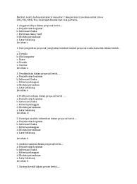 Apa yang diperlukan untuk membuat proposal? Bank Soal Bahasa Indonesia Kelas Xi