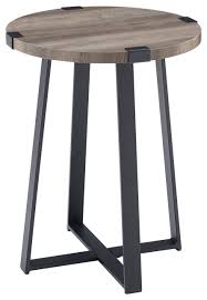 Maybe you would like to learn more about one of these? 18 Metal Wrap Round Side Table Industrial Side Tables And End Tables By Walker Edison Houzz
