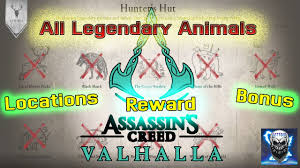 Assassins Creed Valhalla All Legendary Animals Locations Battle Play Reward Bonus Animal Youtube