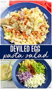 Deviled Egg Pasta Salad Recipe In 2020 Cold Pasta Salad Recipes Unique Pasta Salad Deviled Egg Pasta Salad Recipe