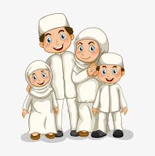 Banyak orang gemar memakai masker mulut saat bepergian. Young Muslim Family Figures Vector Illustration Family Picture Cartoon Islamic Cartoon Family Cartoon