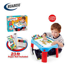 Give your kids a nearly endless surface for drawing and painting. Learning Desk Toy Set Artist Kids Study Table Kids Drawing Boards With 12 Washable Markers 12 Crayons 23ft Paper Roll Buy Drawing Board Kids Artist Drawing Board Drawing Toy Set Product On Alibaba Com