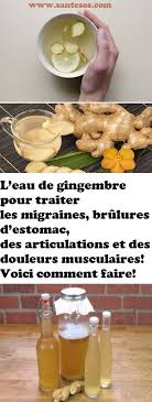 L Eau De Gingembre Pour Traiter Les Migraines Brulures D Estomac Des Articulations Et Des Douleurs Musculaires Voici Comment Faire Healthy Smoothies Health
