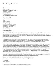 Refugee Case Manager Cover Letter Sample Cover Letters For Case Managers Barebearsback Cover Letter For Resume Sample Resume Cover Letter Cover Letter Template