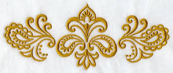 Machine Embroidery Designs At Embroidery Library Golden Flower And Paisley Trio Machine Embroidery Applique Embroidery Designs Machine Embroidery