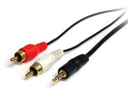 I got a 6600 geforce, it came with the computer to hdtv cable, but my stereo reciever(its my dads old one it from the middle 90s) and the tv is not a hdtv. 6 Ft Stereo Audio Cable 3 5mm To 2x Rca Audio Cables And Adapters Germany