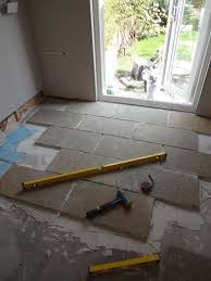 Laying A Limestone Floor On A Budget Kezzabeth Diy Renovation Blog Limestone Flooring Limestone Flooring Kitchen Diy Renovation