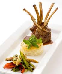 French Rack Of Lamb With A Parnsnip Dauphinois Gourmet Recipes Food Presentation Food Plating