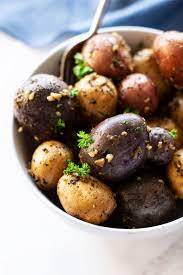 Garlic And Herb Smoked Potatoes Recipe Smoked Potatoes Potato Recipes Smoked Food Recipes
