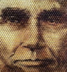 Ready, Aim... Frame. Bullet Casing Portraits of Lennon, Lincoln, Kennedy  and Others.