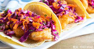 Maybe you would like to learn more about one of these? Fish Tacos With Red Cabbage Slaw Real Housemoms