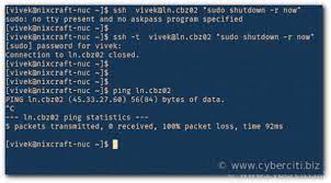 Ssh Restart Linux System Using Reboot Command Nixcraft