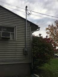 In general, a service drop must be at least 12 feet above the ground (grade) as well as sidewalks and residential driveways. Marlock Electric Residential Electrical Services Photo Album New Electric Service Installation In Williamson Ny