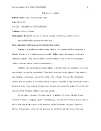 May 20, 2019 · bullying is an abuse form when a physically or mentally strong individual or group enjoys inflicting physical or psychological pain on a weaker person in a given situation. Bullying Is A Big Problem