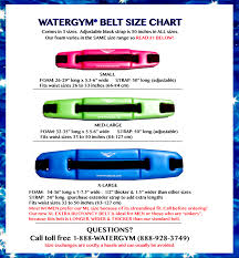 Watergym Water Aerobics Flotation Belt Free Shipping