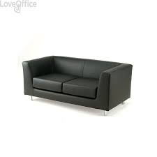 Divanetto a due posti in stile neoclassico con spallierine imbottite prima metà del novecento misure cm 78x39x84 h misura interna della seduta cm 67x35x40 h da restaurare con tarlature comunque divano nero in pelle design 2 posti con poggiatesta reclinabile ewing. 1350 Divano 2 Posti Divanetto Attesa In Pelle Quad Unisit Nero Qd2 Pn 661 64 Arredi E Lavagne Loveoffice