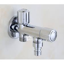 Not actually looking like the typical faucet with smoothed edge design, this has more squared features with a stick protruding from its top that is very distinctive as the faucet's lever. Designer Chrome Brushed Faucet Angle Valve Bathroom Kitchen Best