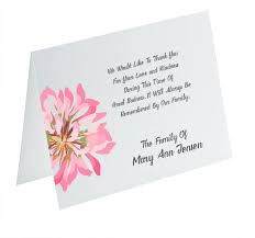 • people who have sent or brought flowers. Funeral Thank You Cards Sympathy Acknowledgement Cards Bereavement Cards Funeral Cards Personalized Funeral Note Cards Pink Flower Card