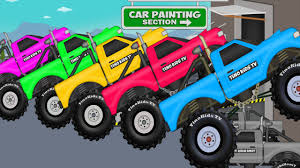 Let your kids to reveal all the imagination! Coloring Big Monster Trucks Ext Learning Colors Video For Kids Place 4 Kids