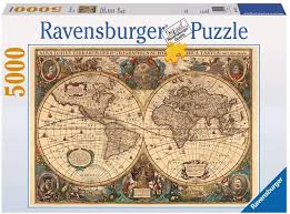 Jahrzehntelange erfahrung in der herstellung von puzzles ermöglicht nicht nur die. Ravensburger 17411 Historische Weltkarte Puzzle 5000 Teile Amazon De Spielzeug