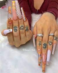 Don T Fumble Your Bag Trying To Keep Up With Mine Brazyho3 Nails Nailslay Naillovers Nailart Nailsnailsnails Longna Swag Nails Nails Bling Nails