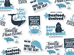 Good Catch Stickers by Rachel Landers Creative Studio